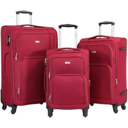 Set de valises rouges élégantes
