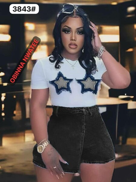 T-shirt stylée à motifs