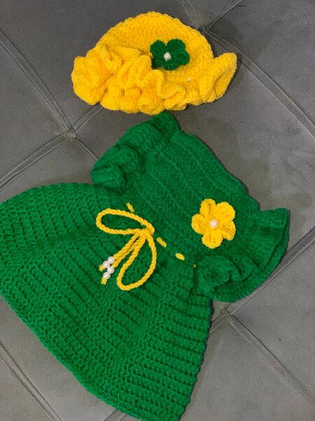 Ensemble tricot bébé coloré