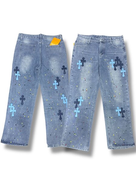 Jean créatif style croix