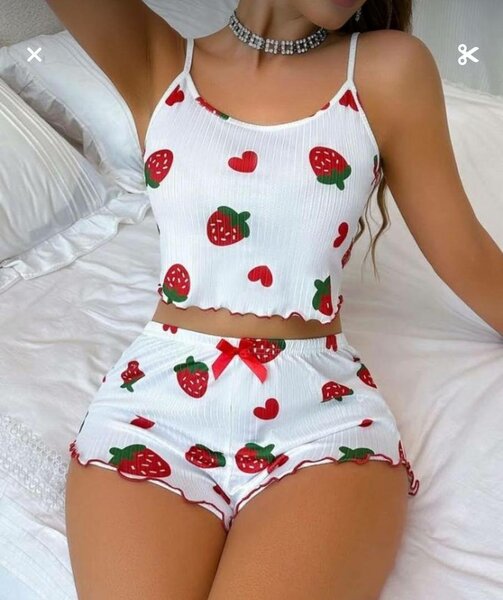 Pyjama Femme Imprimé Fraises