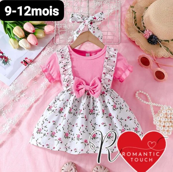 Ensemble Fleuri Bébé Fille