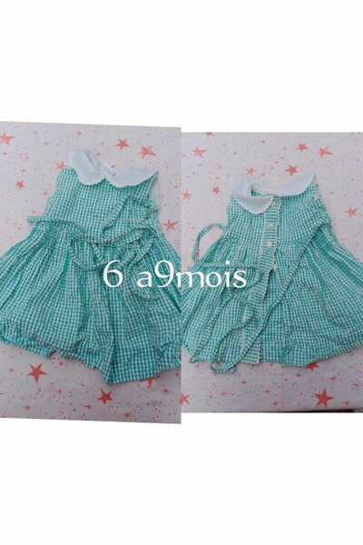 Robe bébé fleurie 6-9 mois