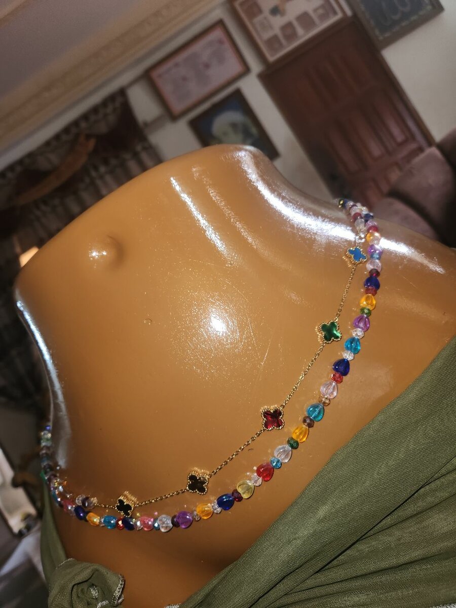 Collier bohème multicolore