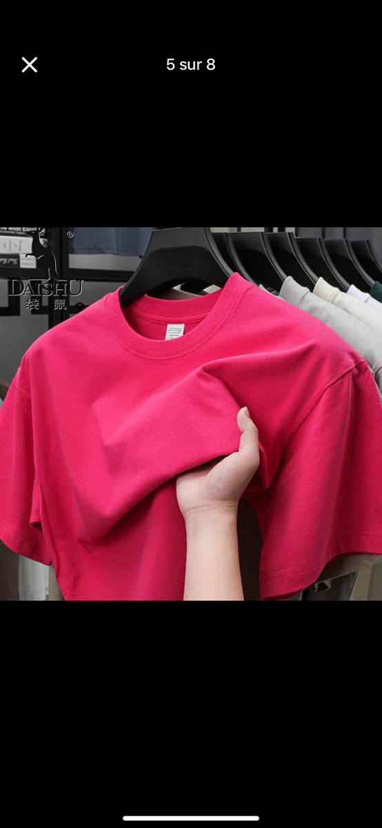 T-shirts en coton unisexe