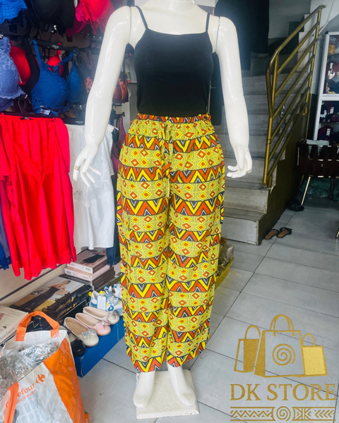 Pantalon imprimé africain femme