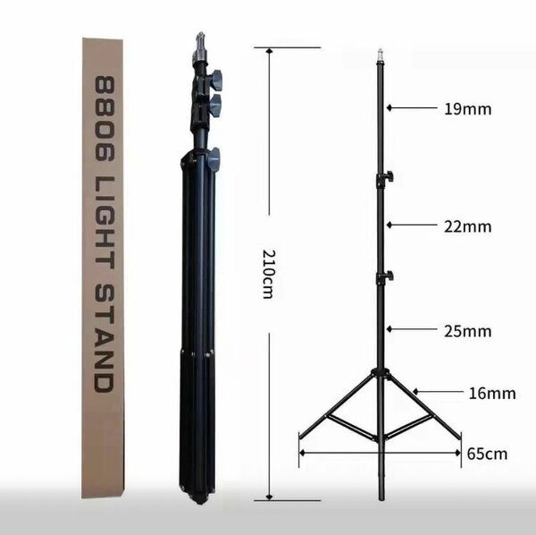 Trépied d'éclairage réglable