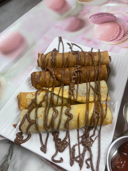 Crêpes garnies chocolat