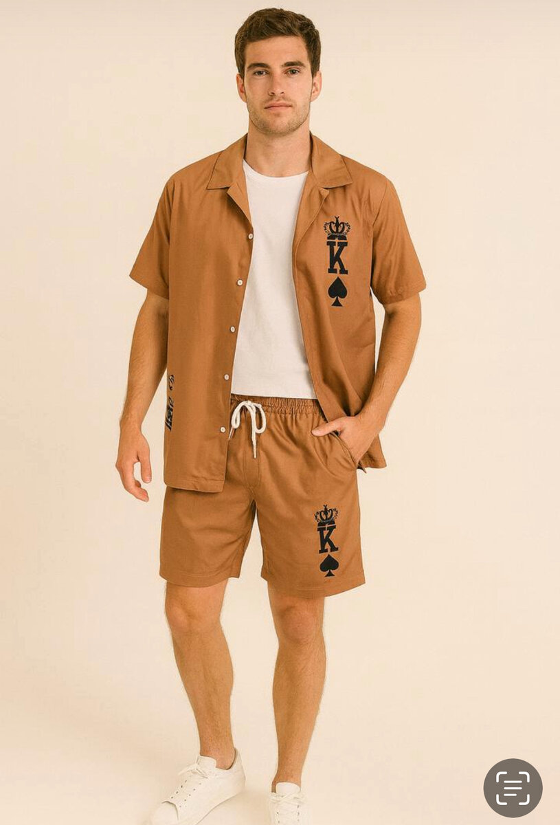 Ensemble décontracté homme imprimé