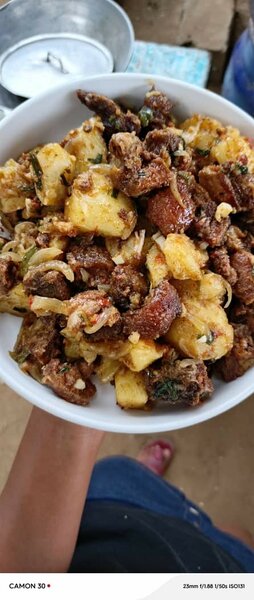 Poulet grillé avec pommes de terre