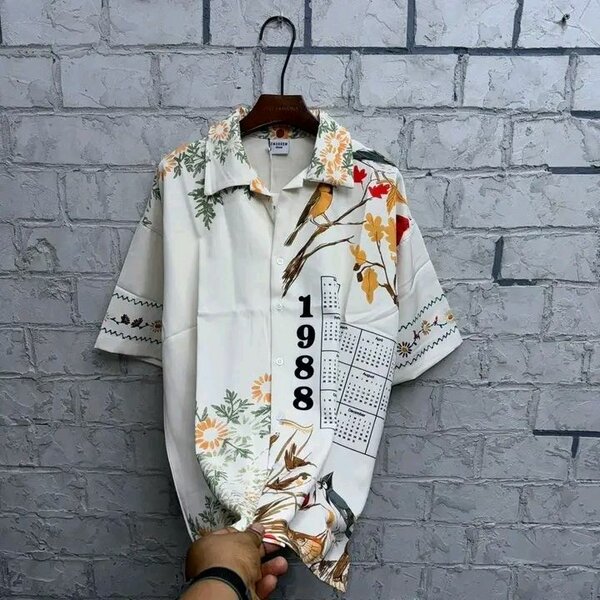 Chemise à motifs tendance pour homme