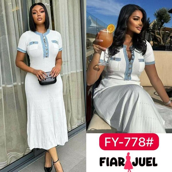 Robe Blanche Élégante Été