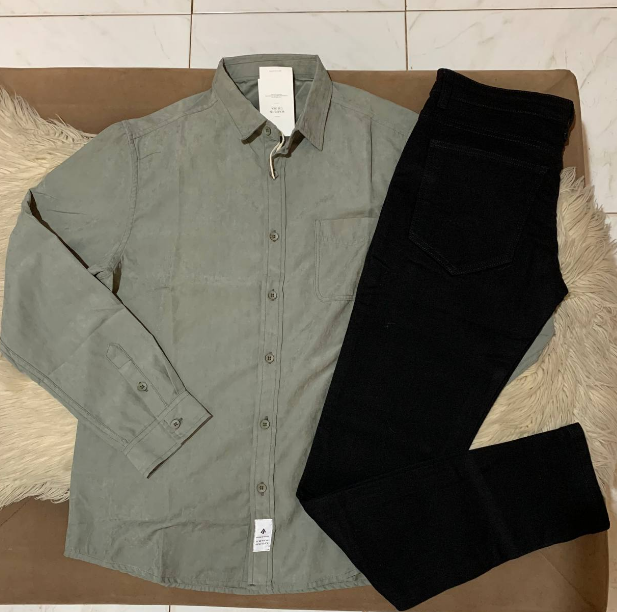 ready-made outfit long sleeves with jeans