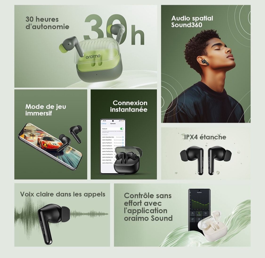 oraimo SpaceBuds Neo Véritable