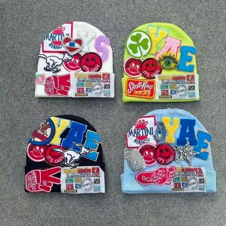 Bonnets Patchwork Colorés