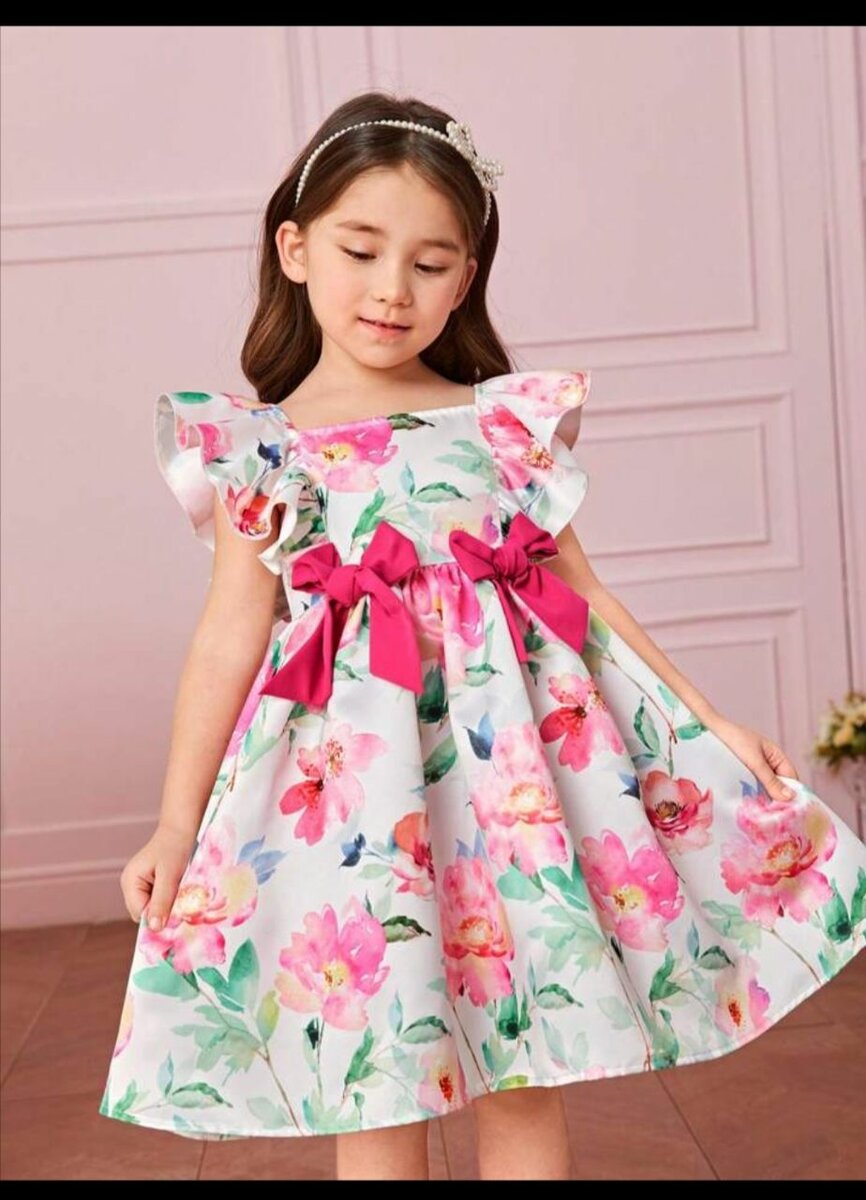 Robe Fille Fleurie Élégante9an