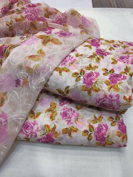 Printed lawn suit