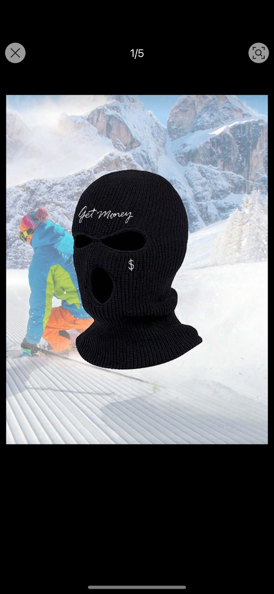 Cagoule de ski tricotée