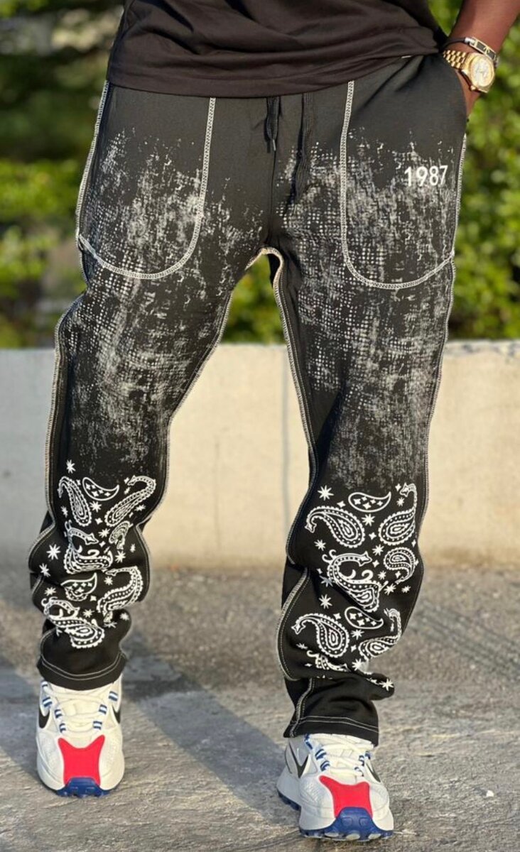 Pantalon Jogging Imprimé Bandana