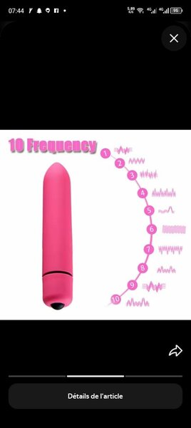 Mini Vibromasseur 10 Fréquences