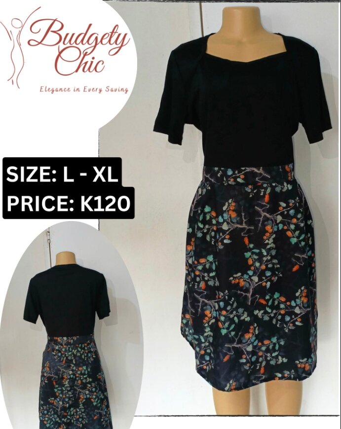 Chic women's dress color black size: m -l 