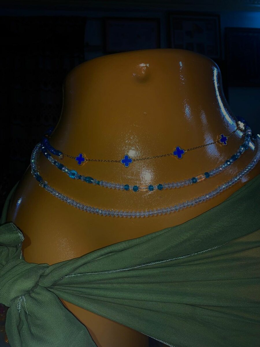 Collier multi-rangs turquoise élégant