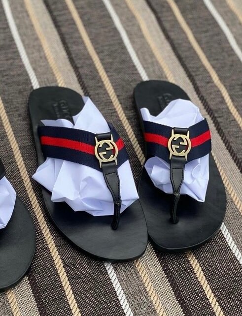 Men leather Slippers