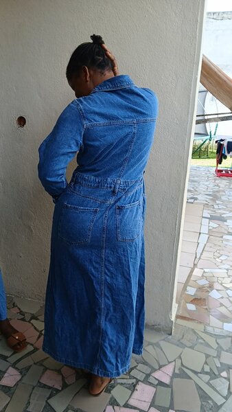 Robe en jean longue élégante