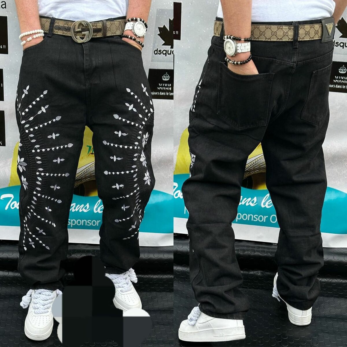 Jeans streetwear homme tendance