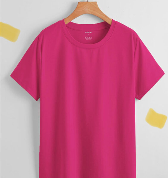 T-shirt basique rose