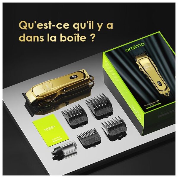 oraimo SmartClipper2 Tondeuse à cheveux professionnelle