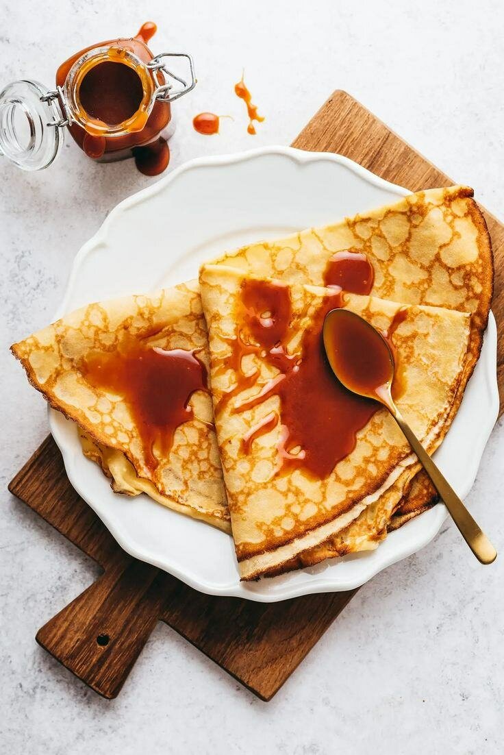 Crêpes Au Caramel Délicieux