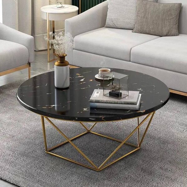 Table basse ronde en marbre