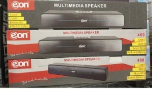 Eon 400 Wireless Bass-Boosted Sound Bar – Bluetooth, Built-in Battery, Micro SD, Aux & USB Support (10W RMS, 75dB, 60Hz-18kHz)