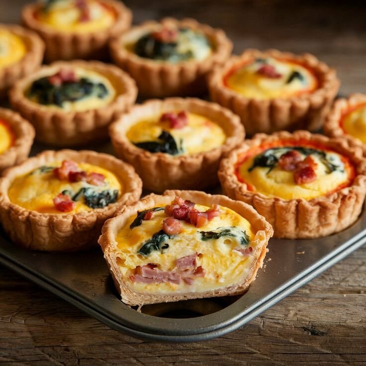 Mini quiches savoureux