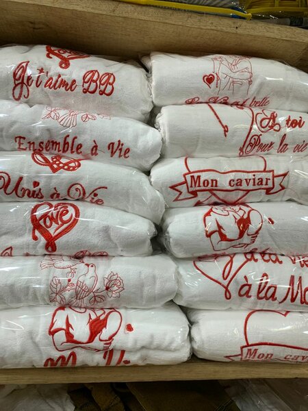 Serviette Douceur Chat Amour