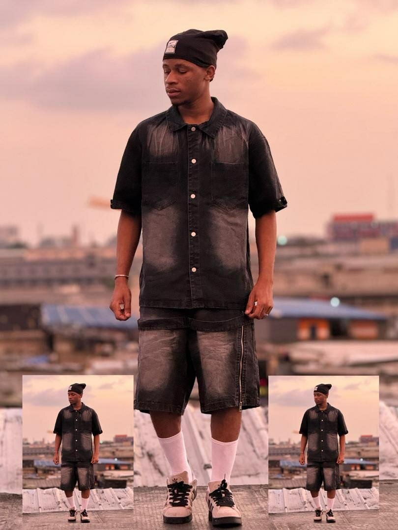 Tenue en jean décontractée