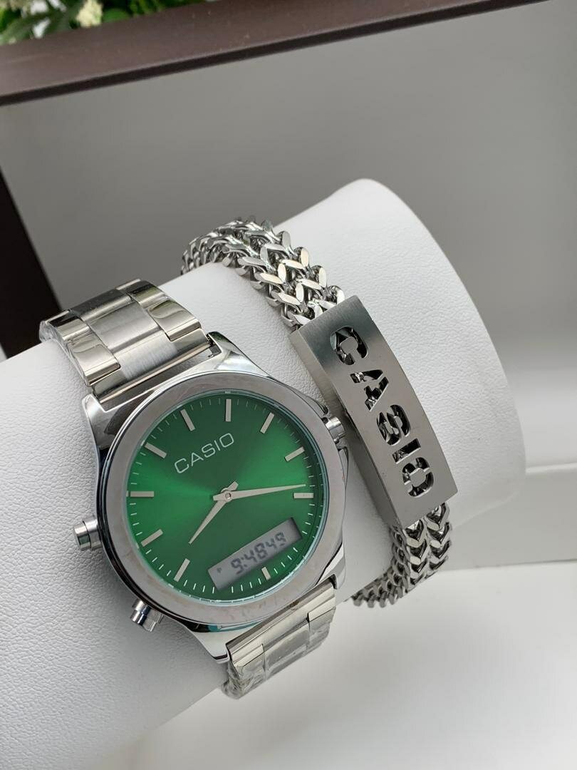 Casio Chain Watch And bracelet set