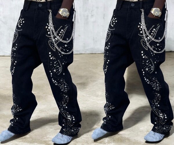 Jeans homme mode stylée