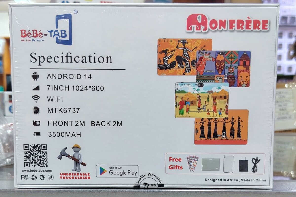 Tablette Bébé-tab Android 14