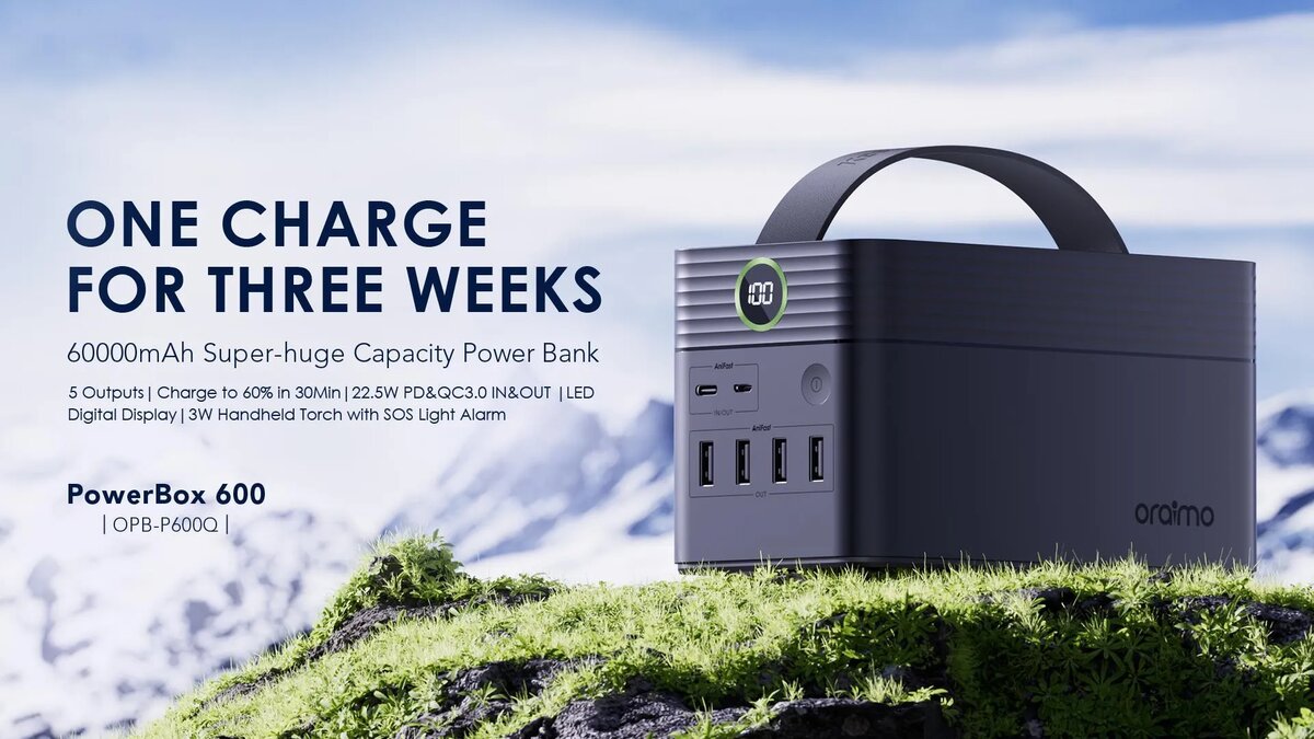 ORAIMO POWER BOX 600 60000mAh 22.5W Power Bank