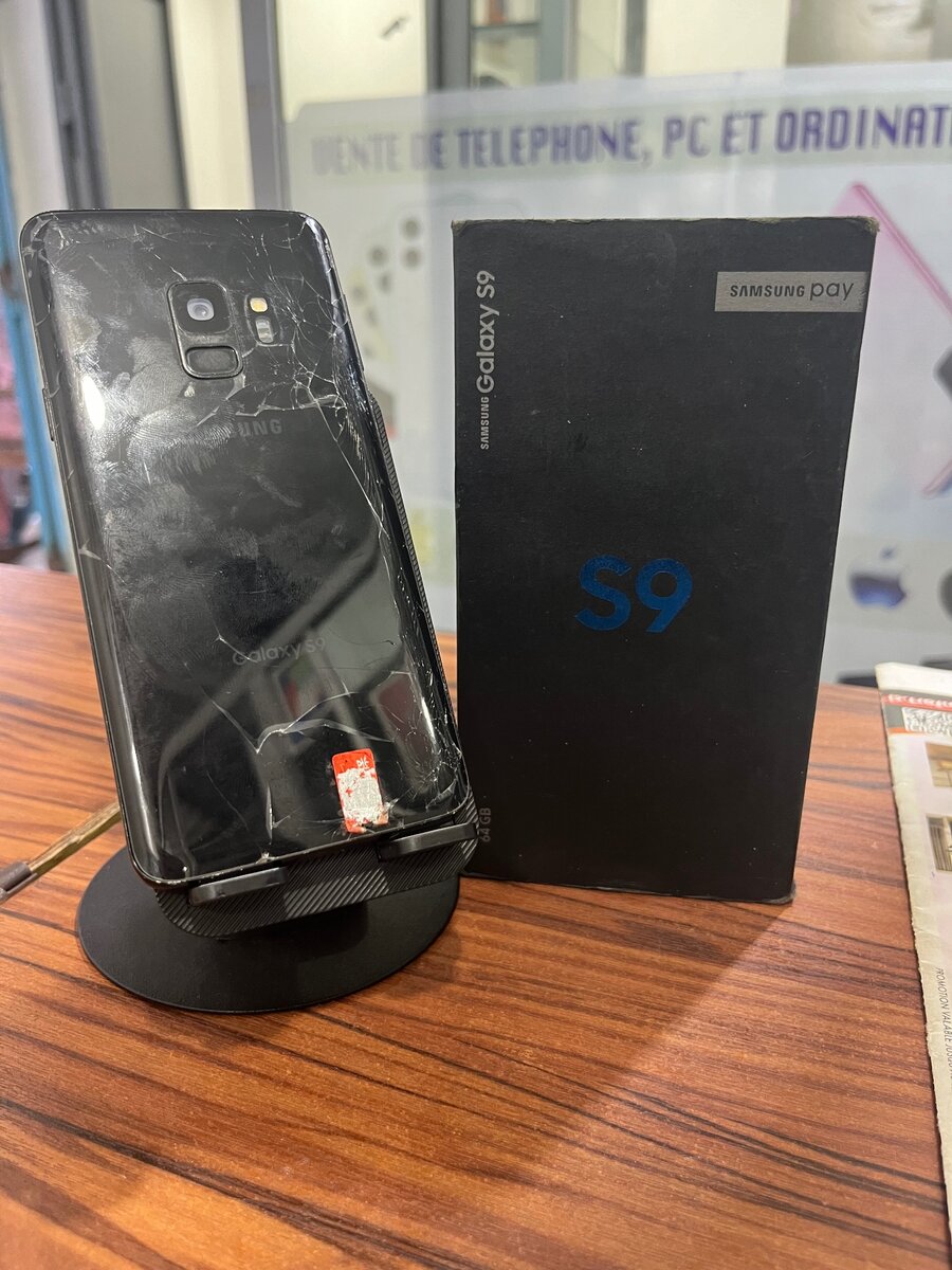Samsung s 9 64gb avec carton