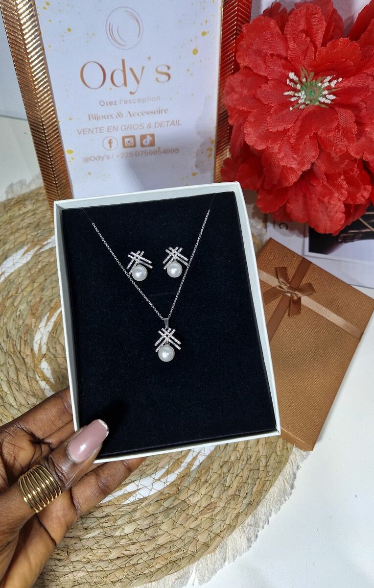 Set de Bijoux Doré Élégant