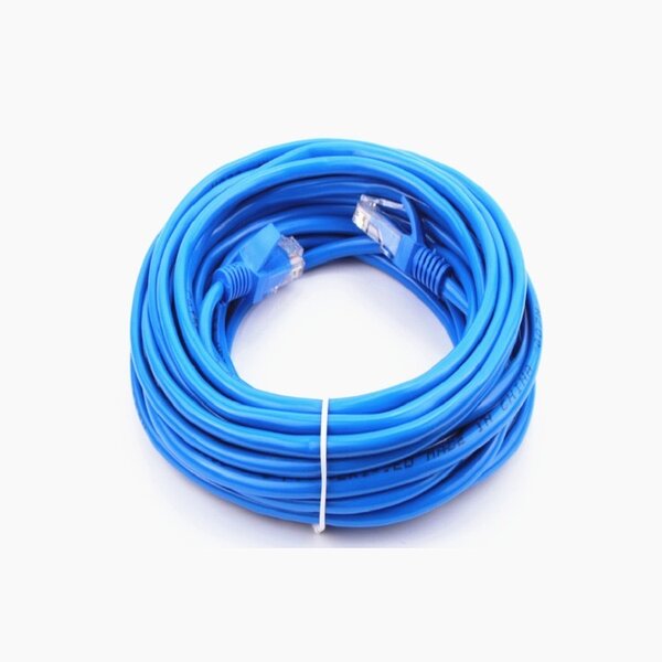 Câble Ethernet CAT5e 50m bleu