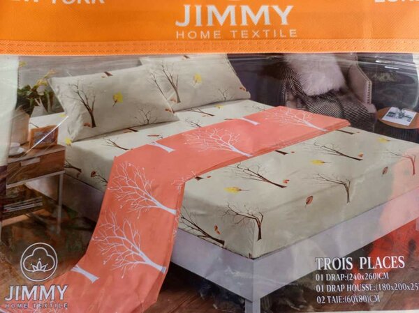 Parure de Lit Floral 3 Places