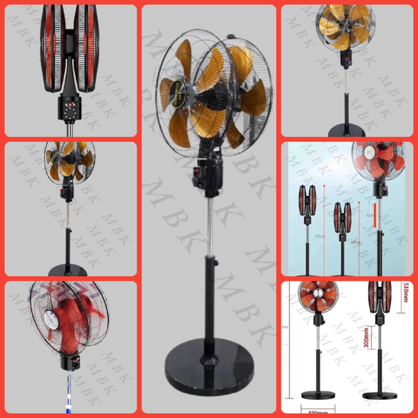 Ventilateur Double tête 390°