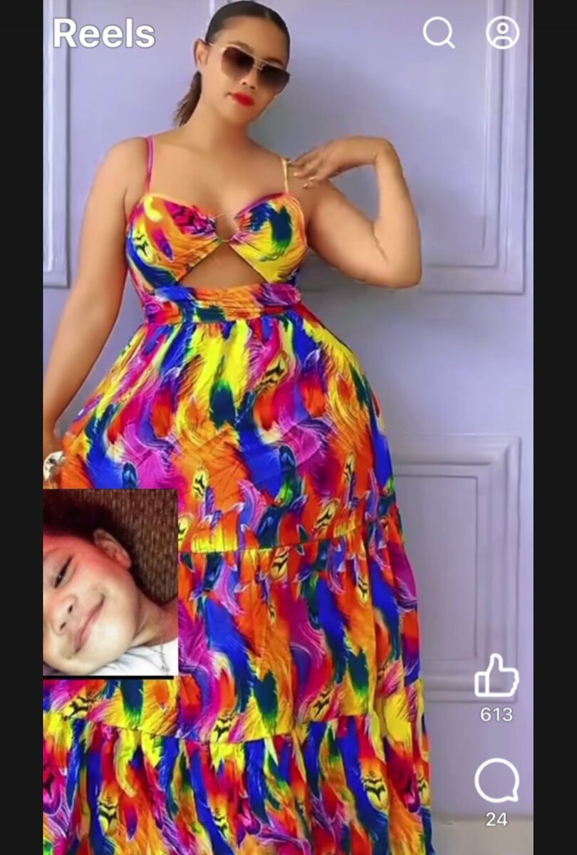 Robe longue colorée été