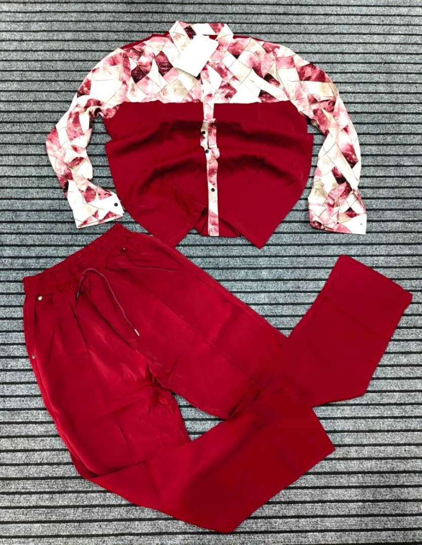 Ensemble, pantalon, chemise