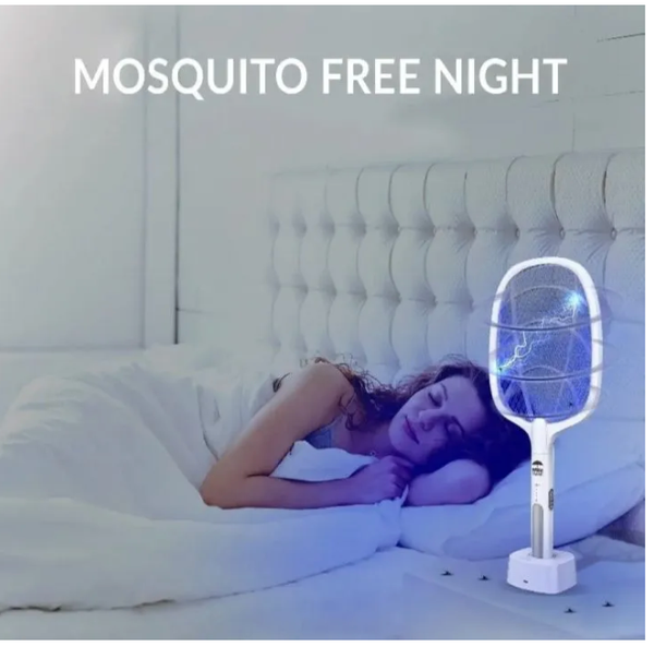 2-in-1 Mosquito Lamp with LED Light & USB Rechargeable Charging Stand