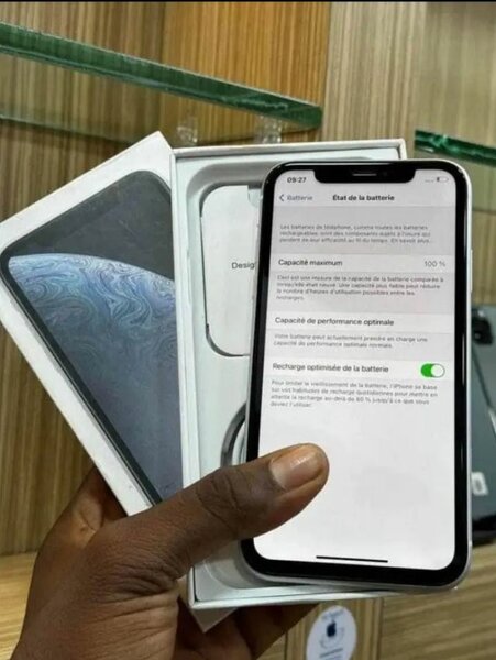 iPhone XR blanc